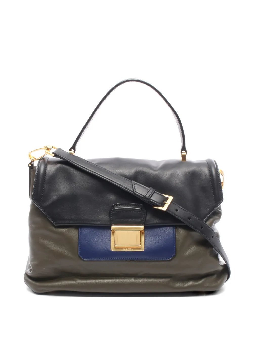 two-way leather tote bag