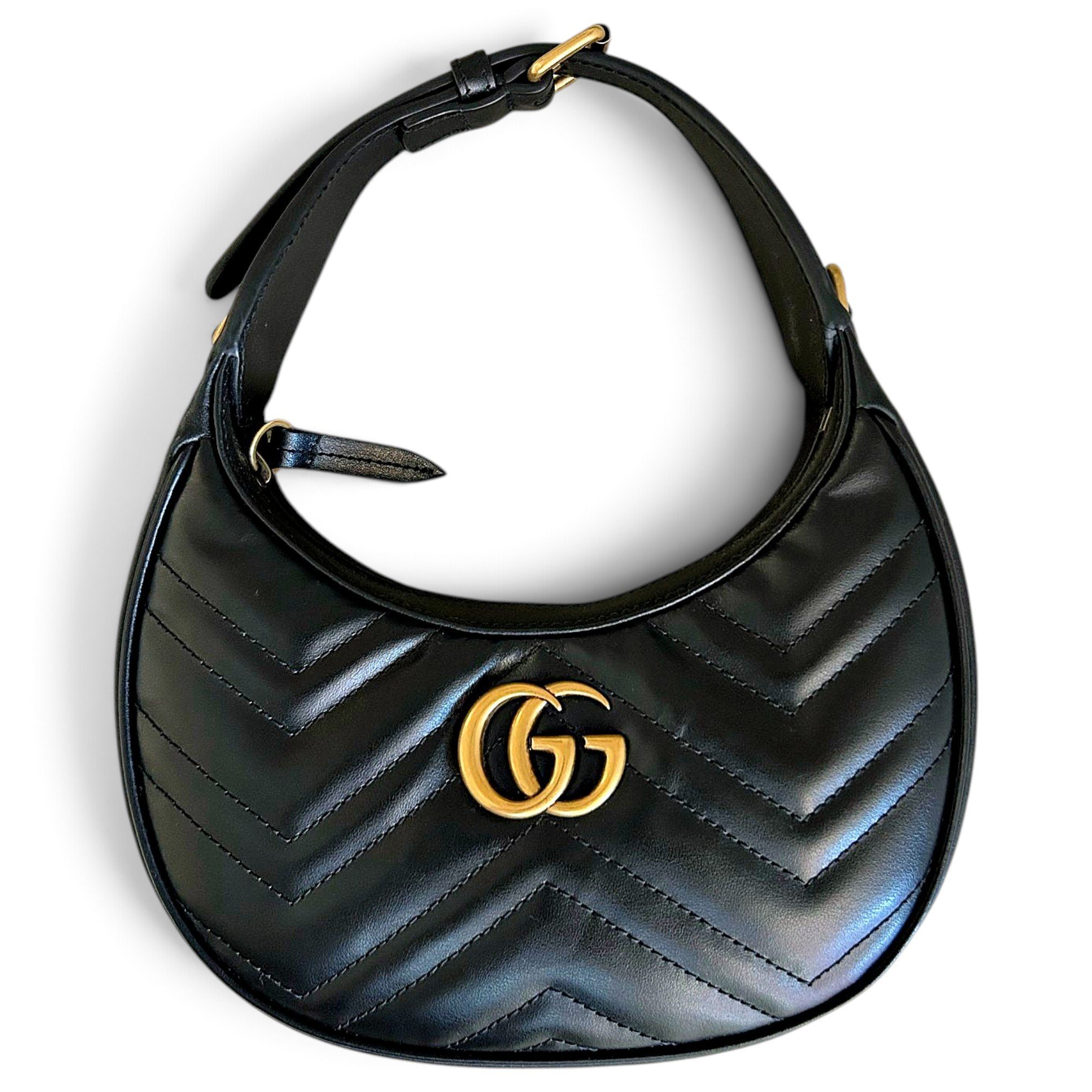 GG Marmont Round leather handbag