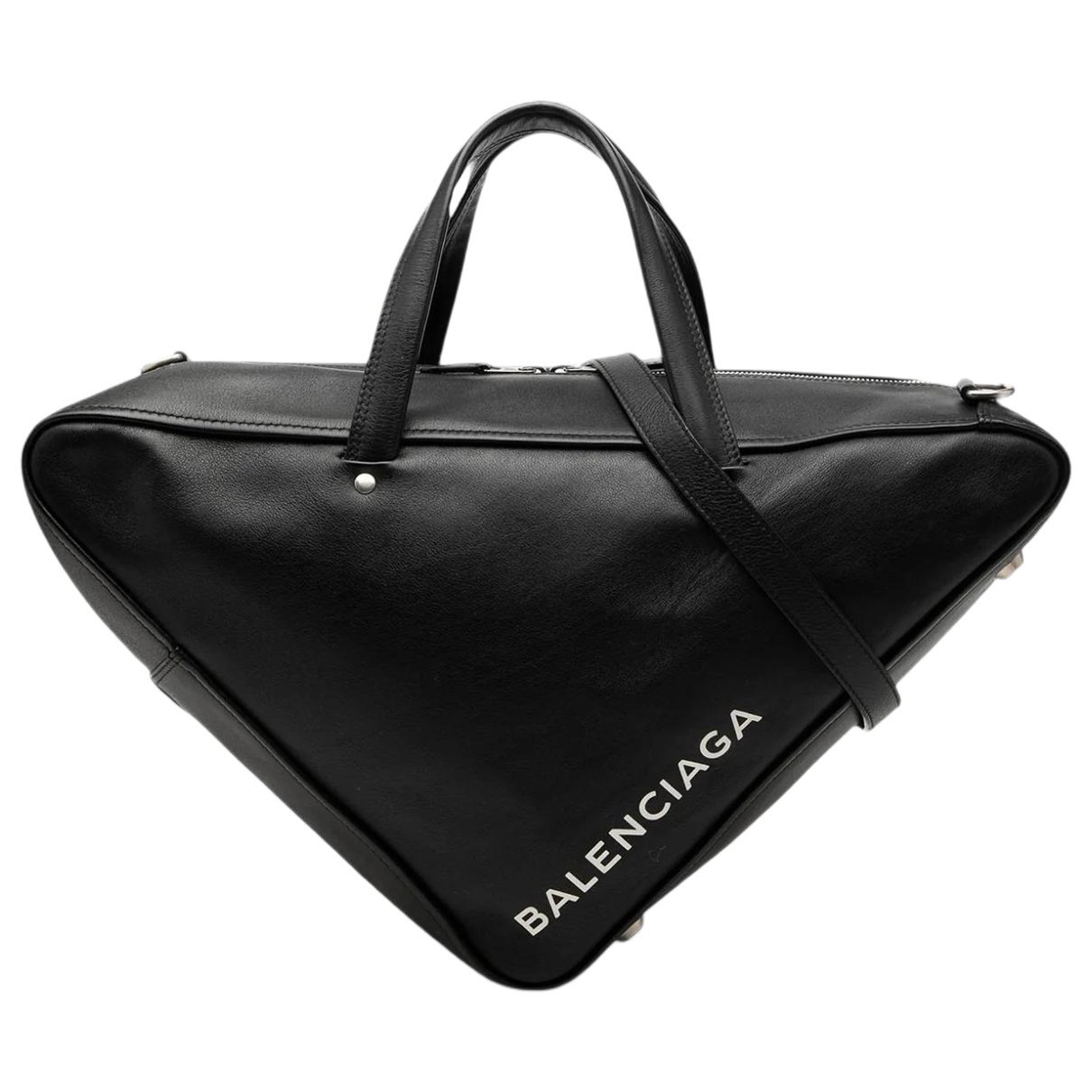 Triangle leather bag