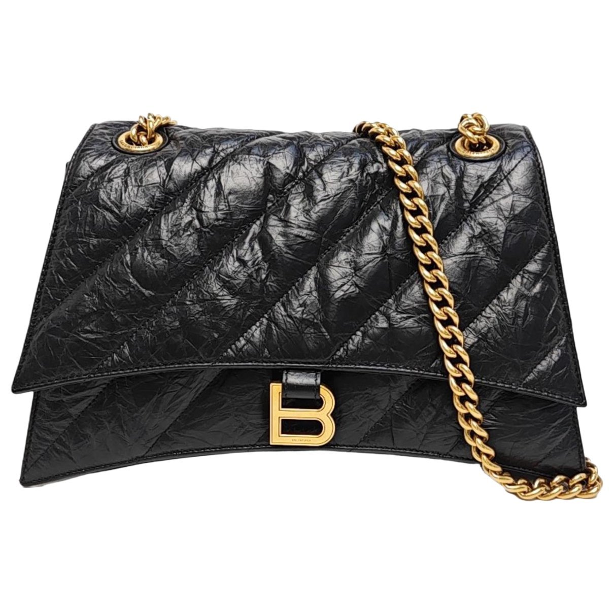 Crush leather crossbody bag