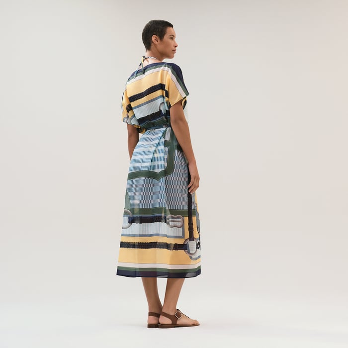 Jaune Labido "Coaching Remix Maxi" Beach Caftan