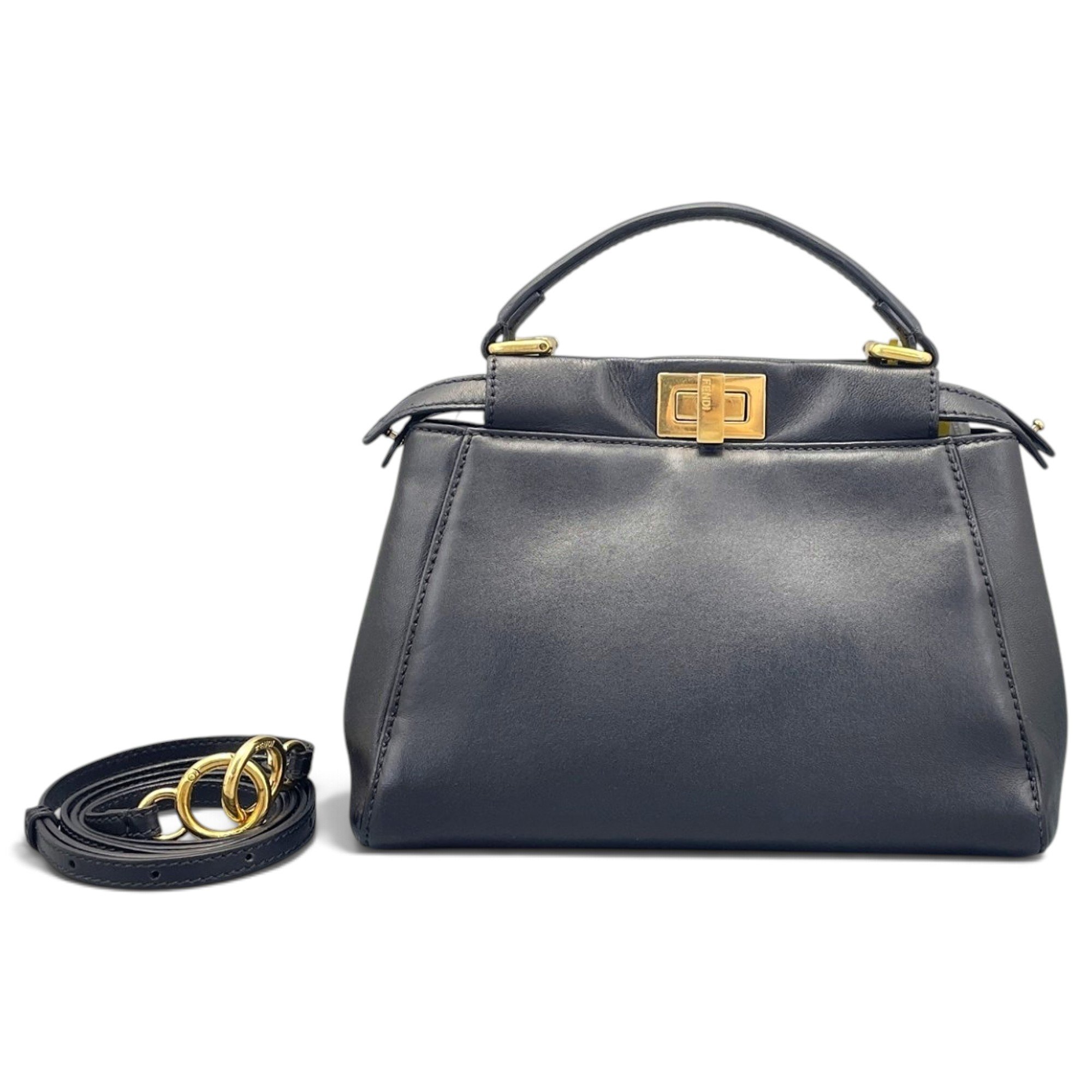 Peekaboo leather handbag