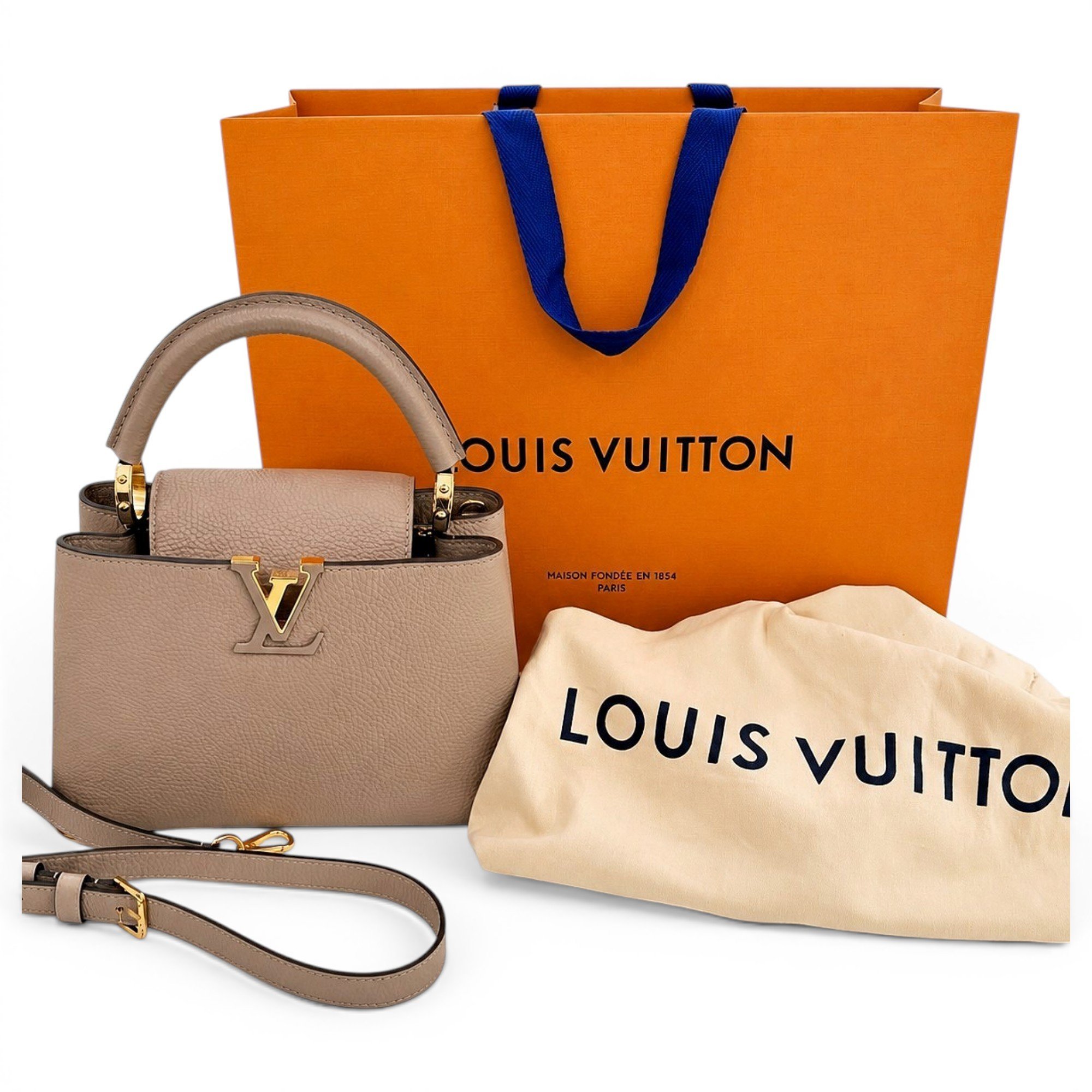 Capucines leather handbag