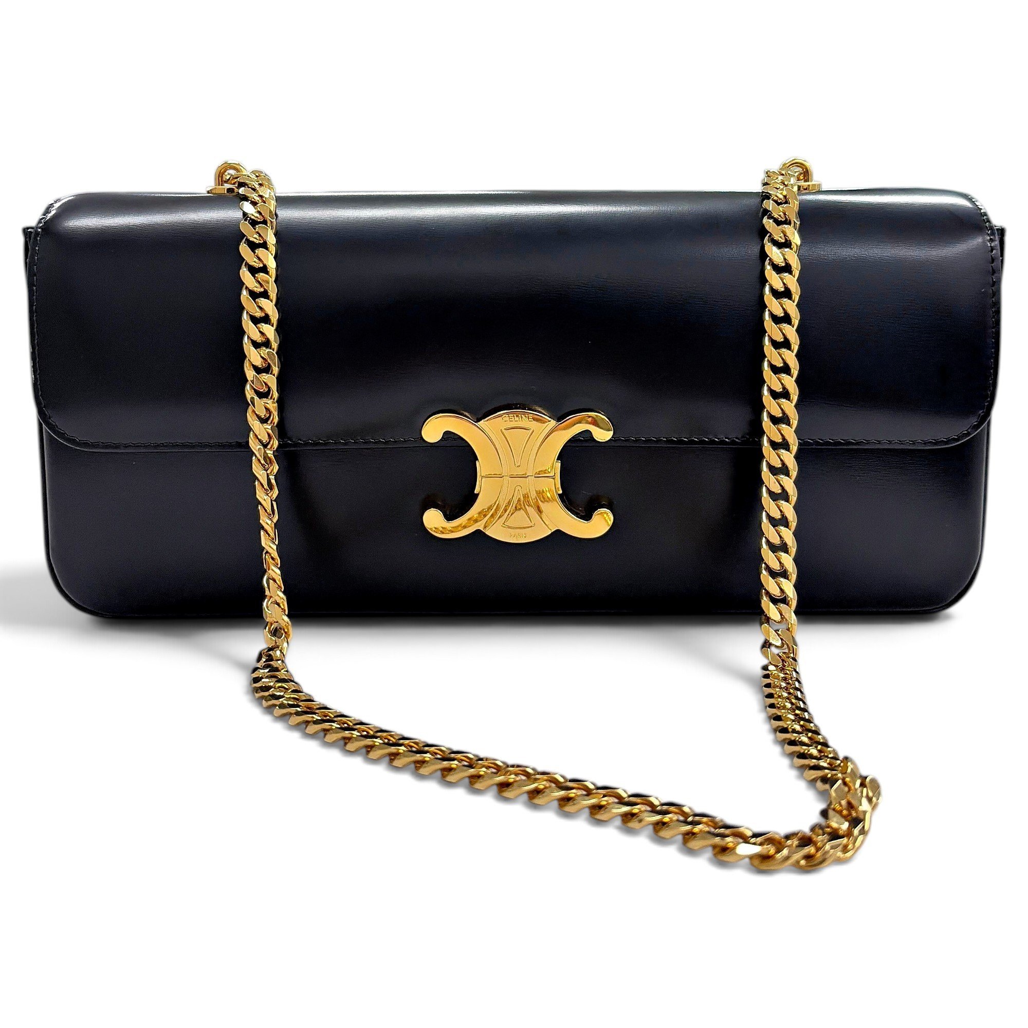 Triomphe leather handbag