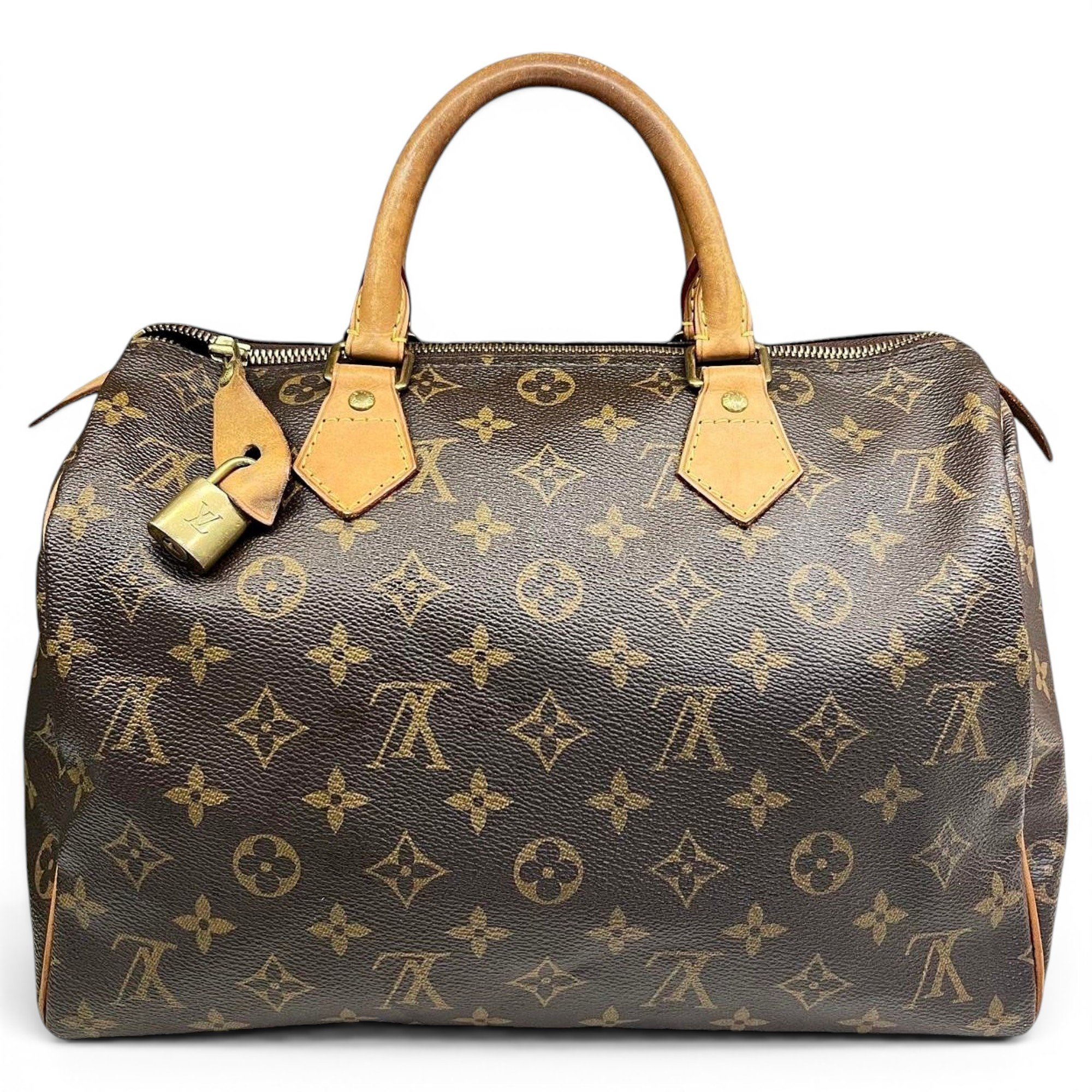 Speedy leather handbag