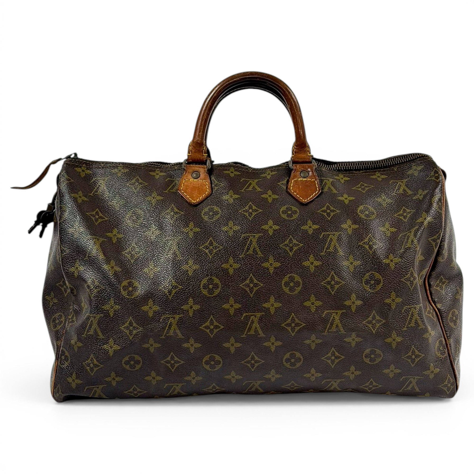 Speedy leather handbag