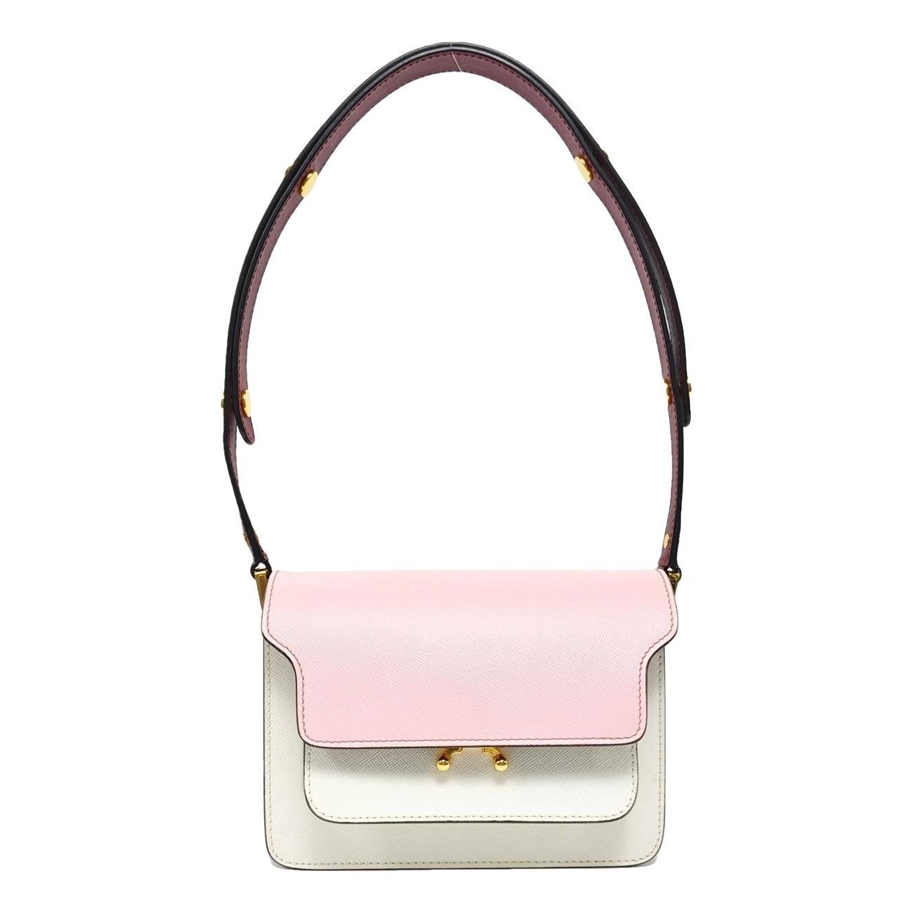 Trunk leather handbag