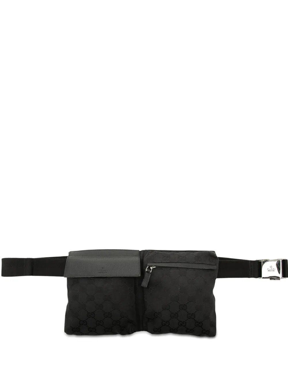 2000-2015 GG Canvas Double Pocket belt bag