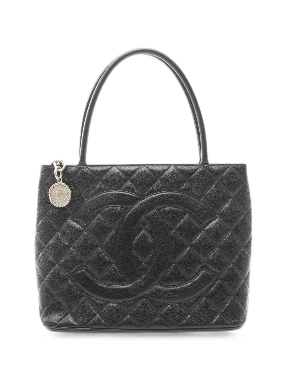 2000-2002 diamond-quilted Caviar tote bag