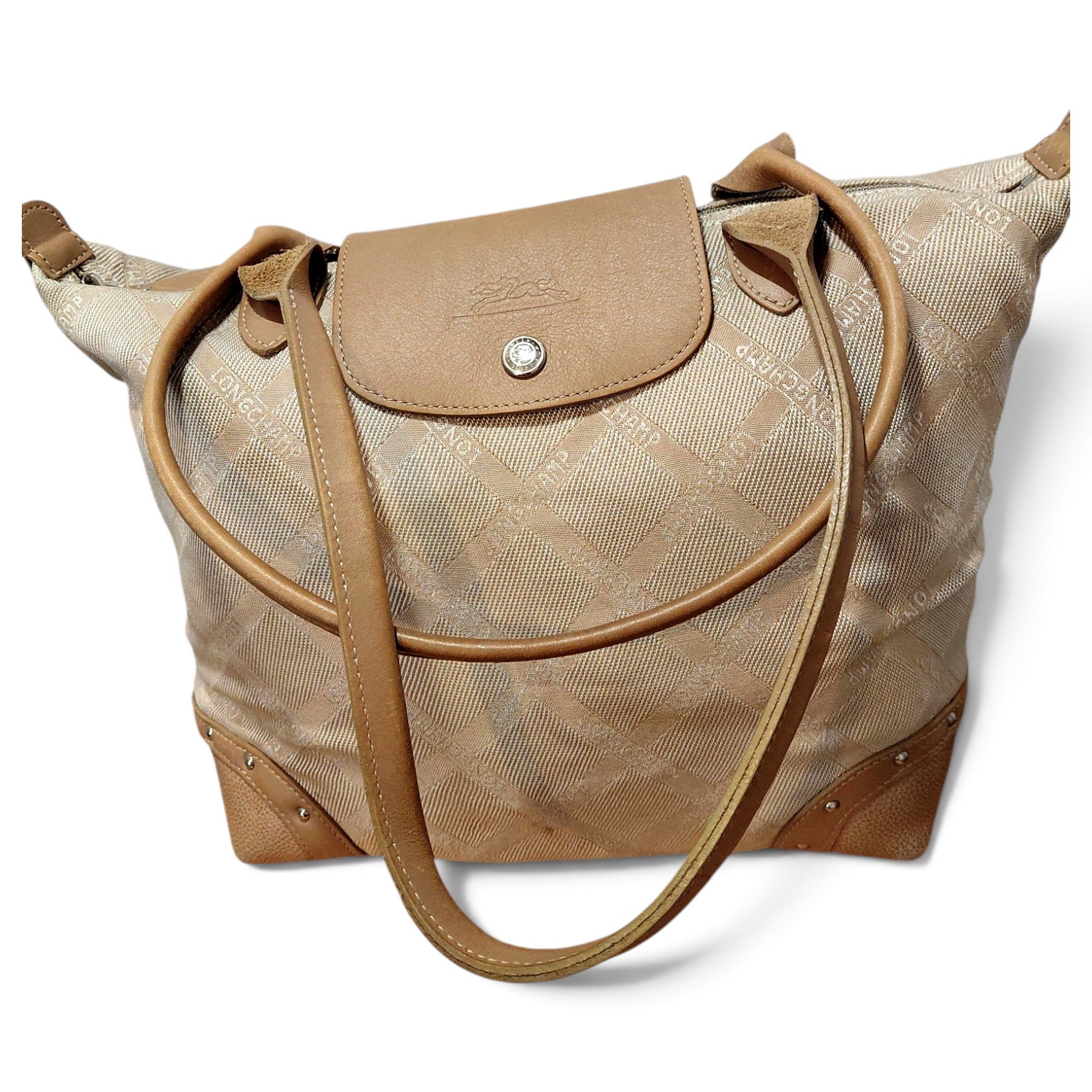 Longchamp Pliage leather handbag