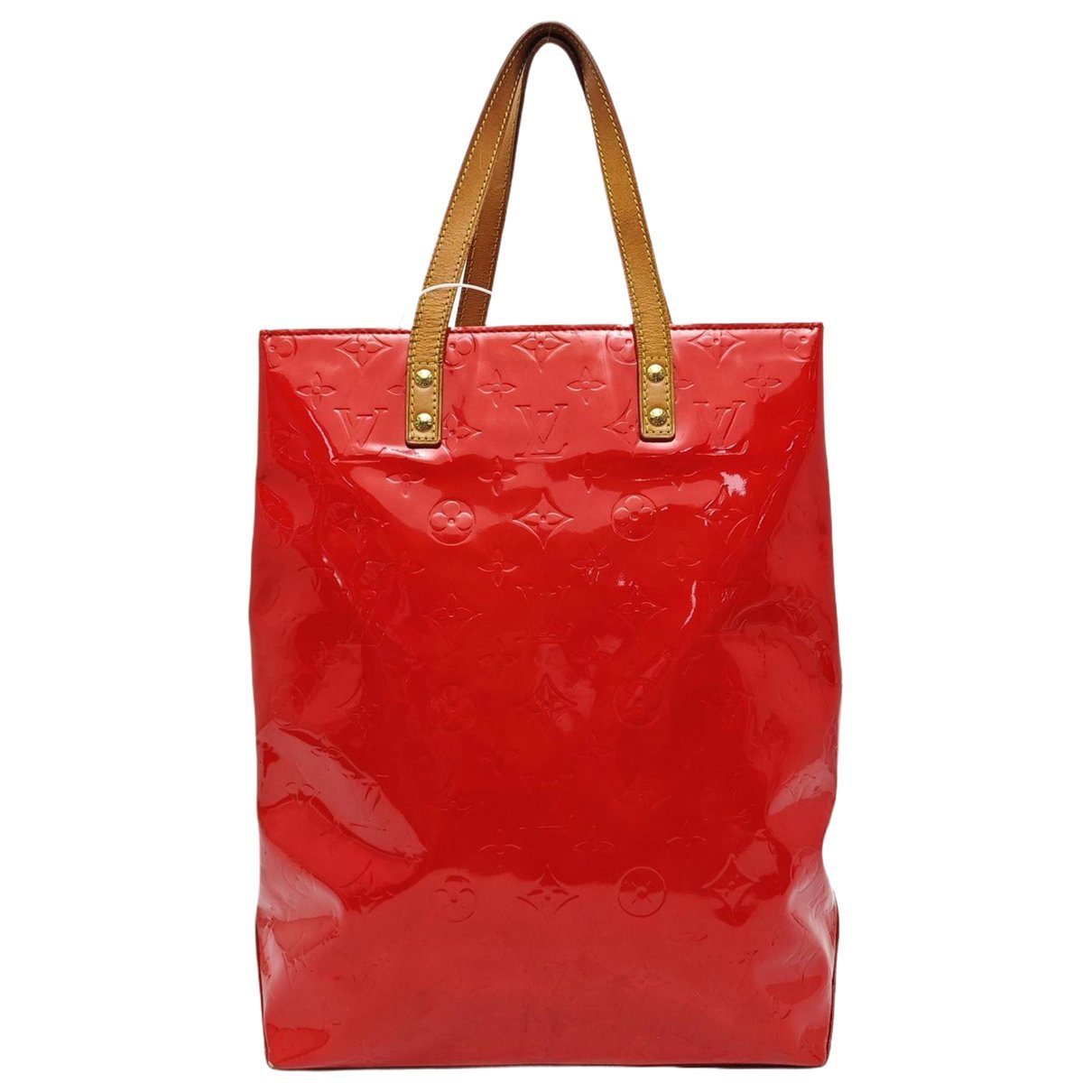 Reade patent leather handbag