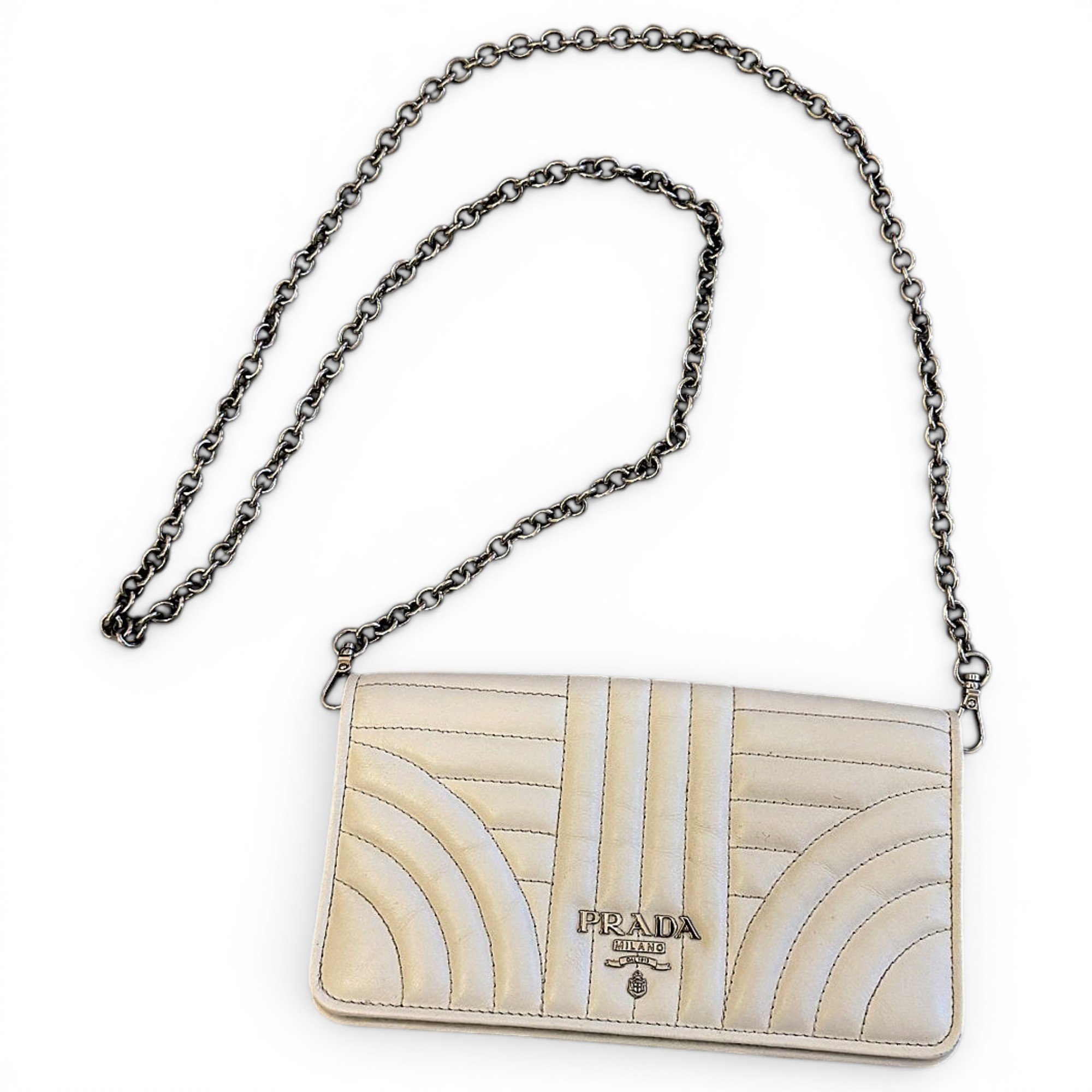 Re-edition leather clutch bag