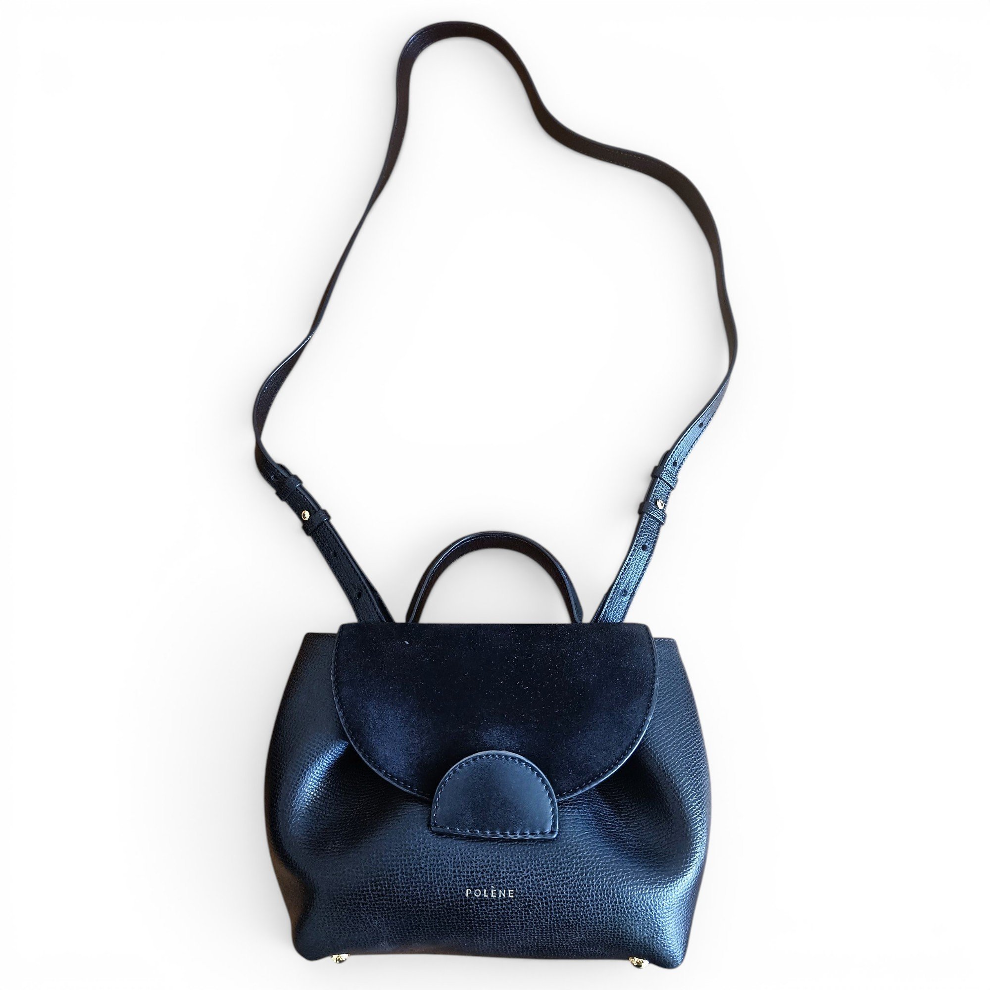 Numéro un nano leather crossbody bag