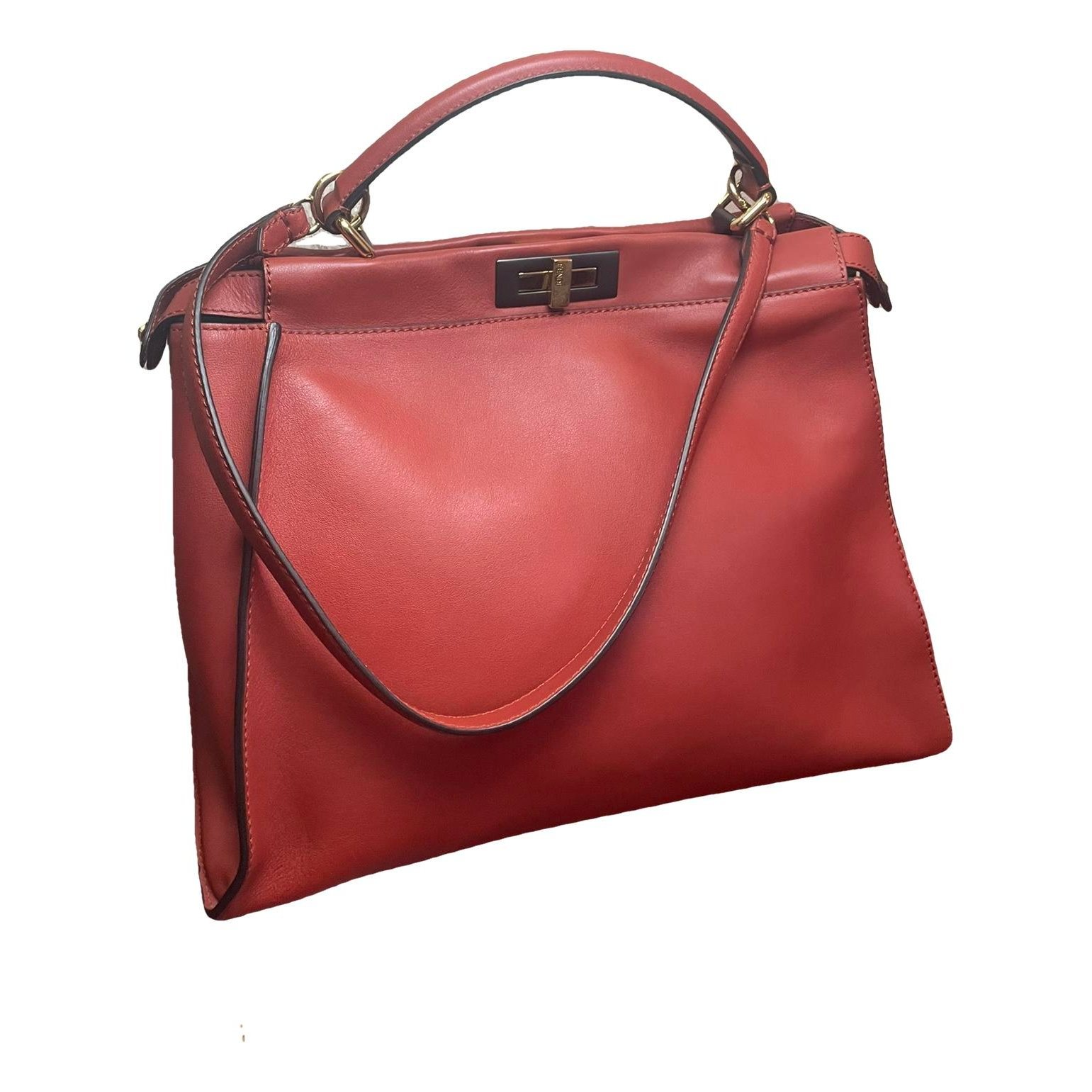 Peekaboo leather handbag
