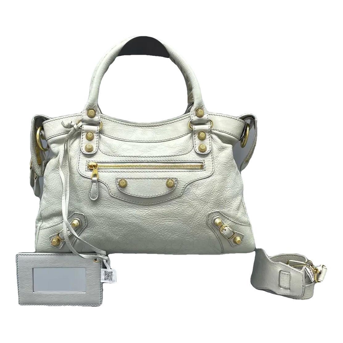 Classic Metalic leather handbag