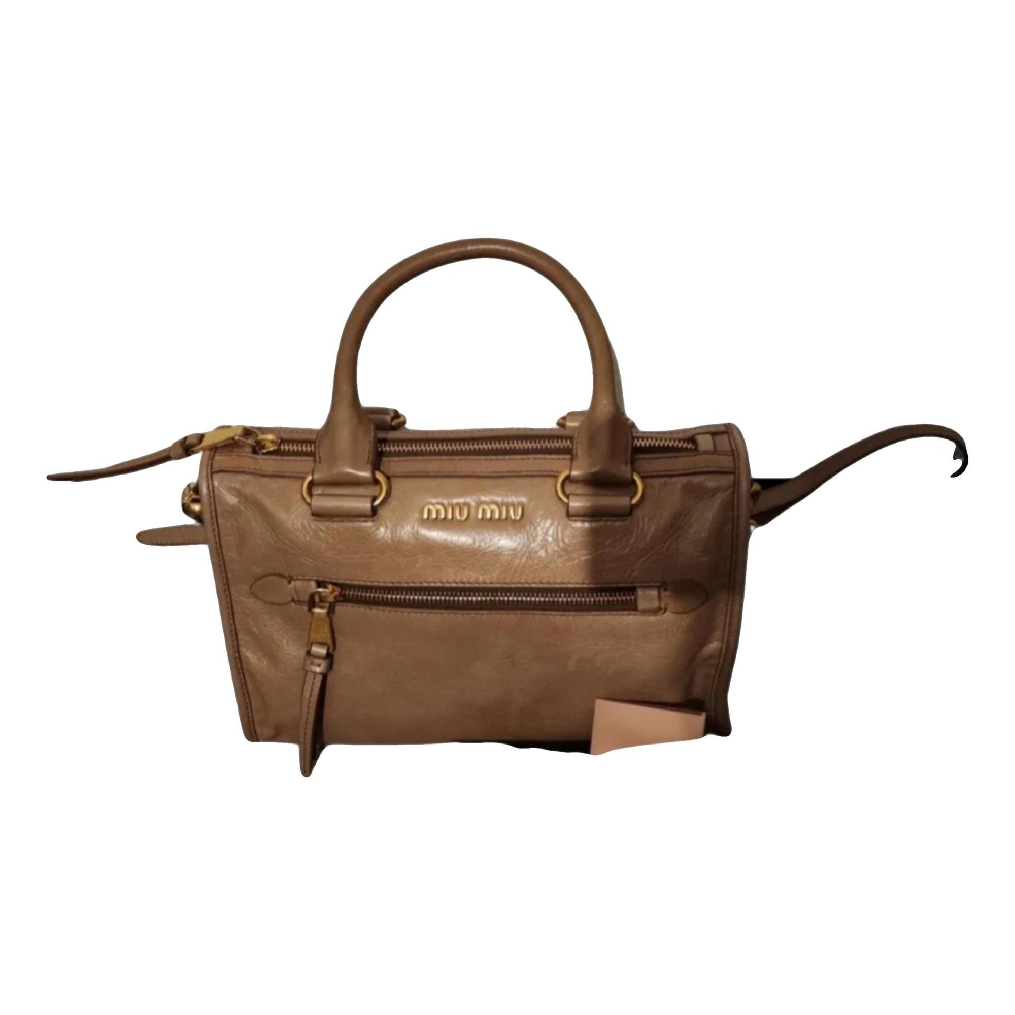 Leather bowling bag