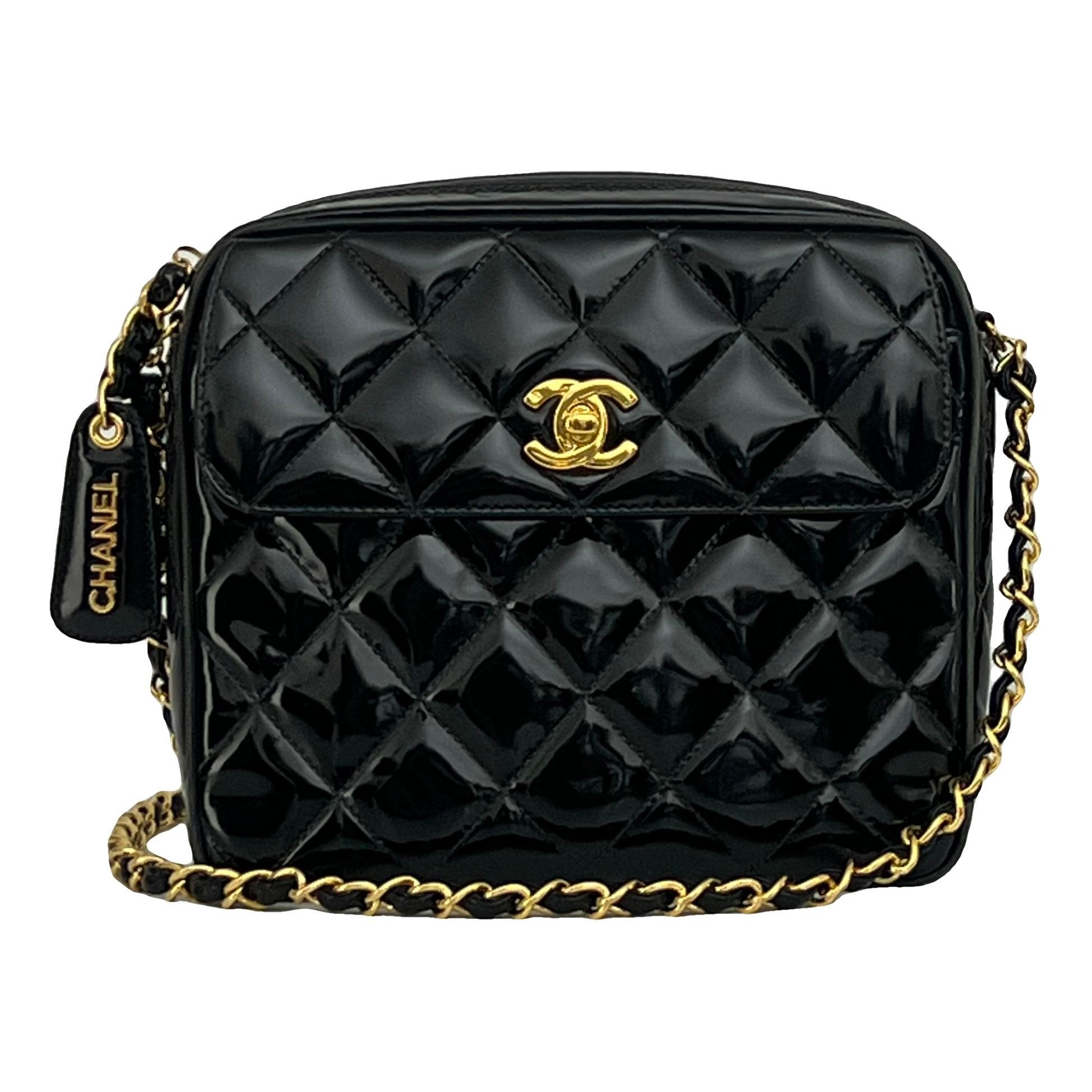 Patent leather crossbody bag