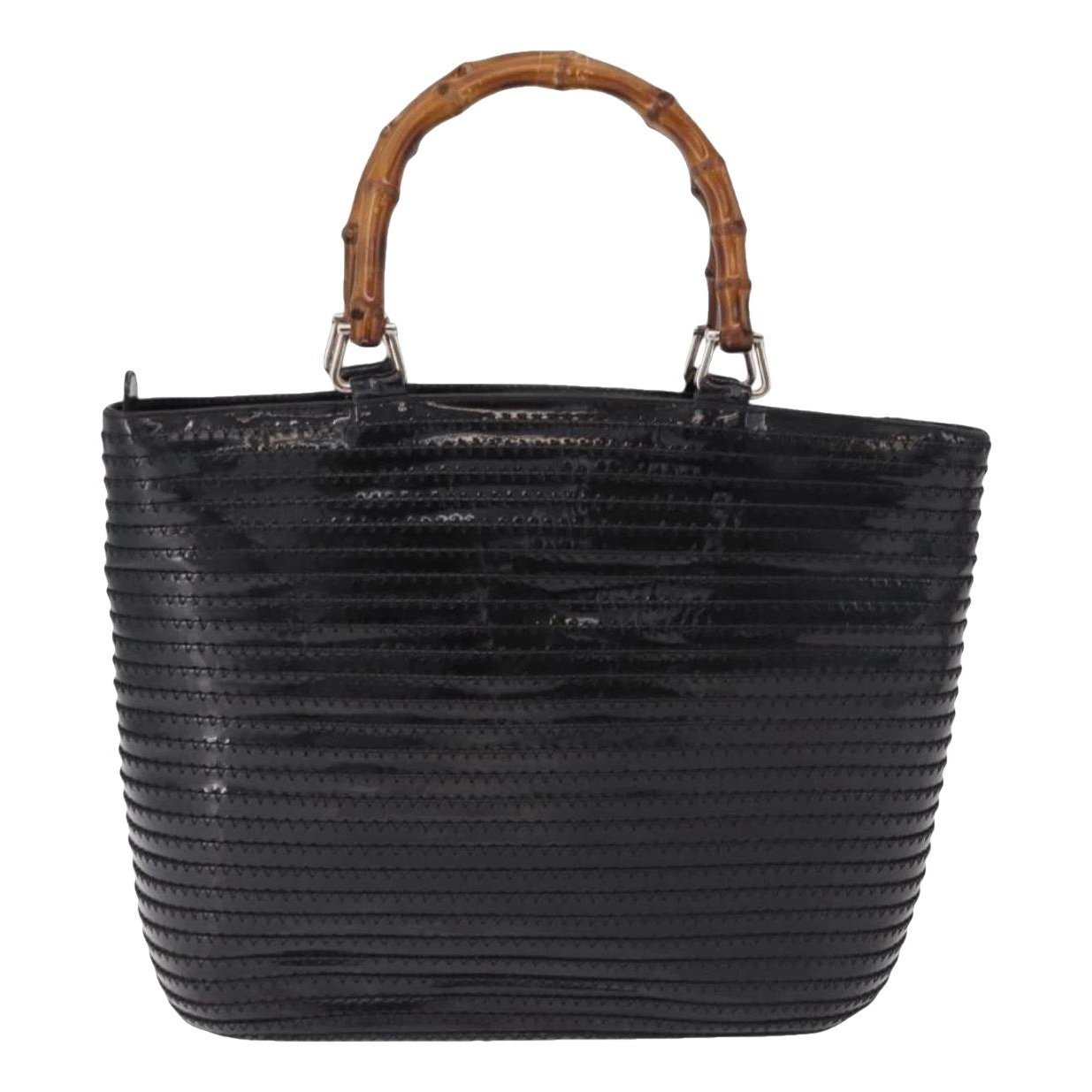 Patent leather handbag