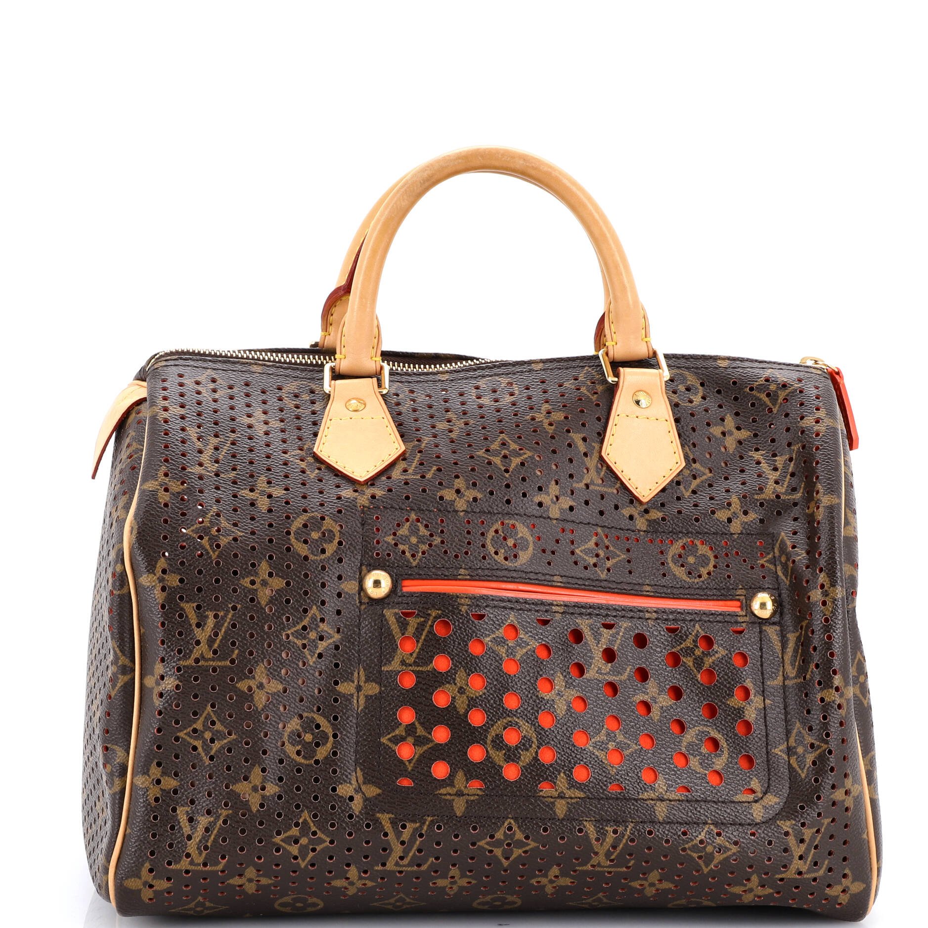 Louis Vuitton Speedy Handbag Perforated Monogram Canvas 30