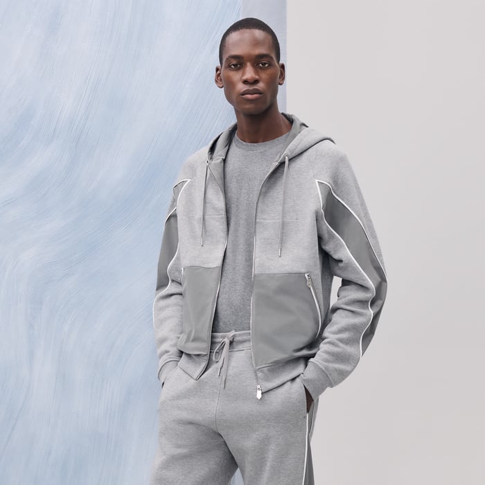 Gris Clair Sport Capsule Zipped Hooded Sweater