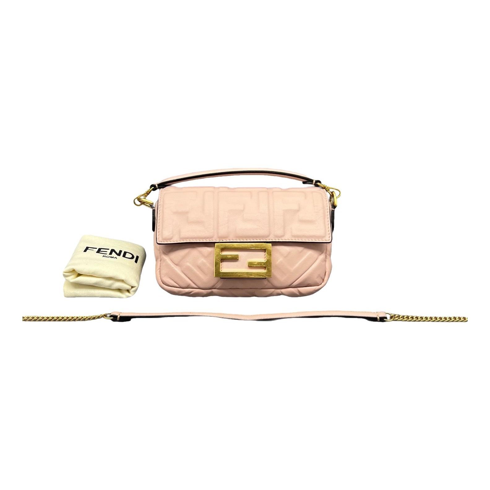 Baguette leather handbag