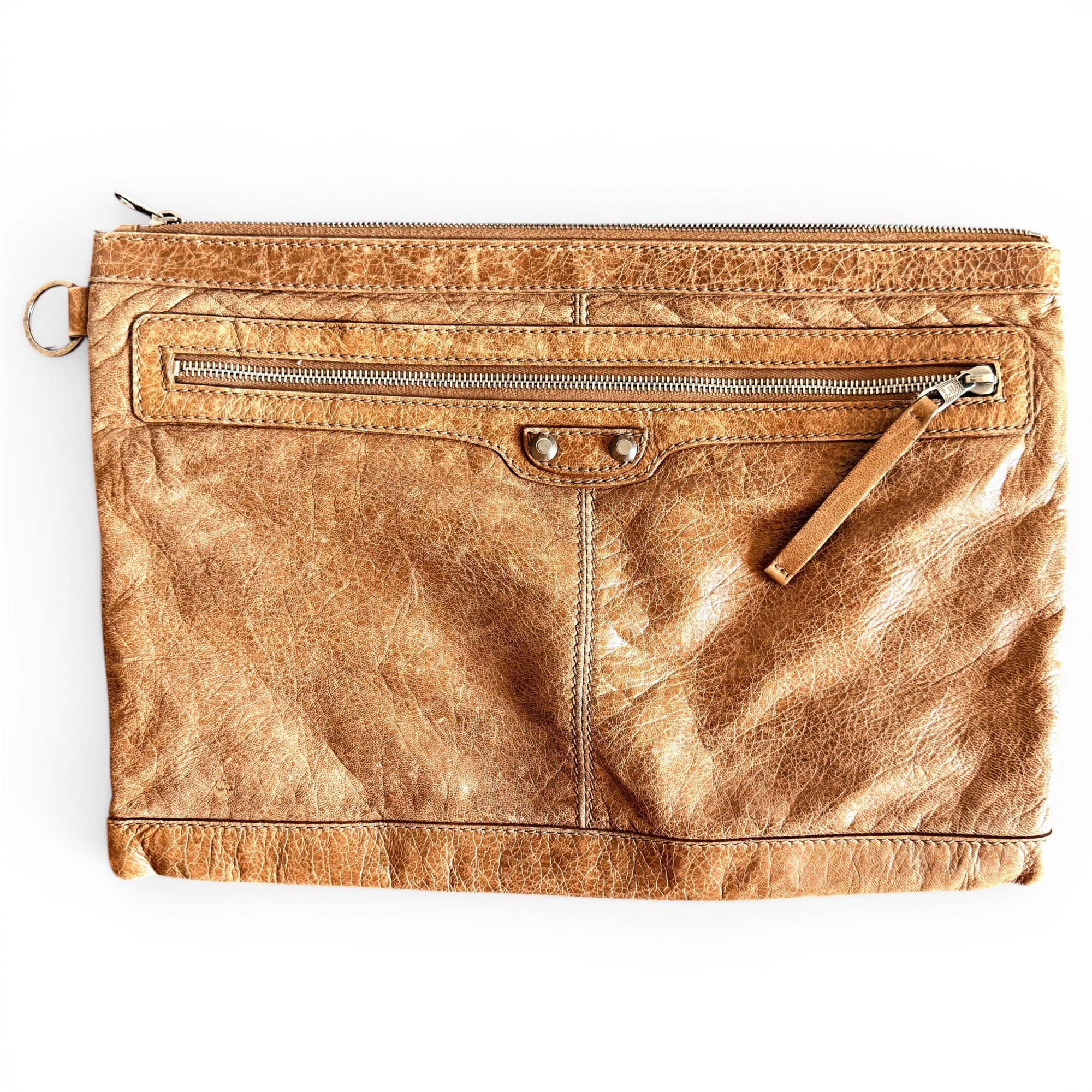City Clip leather clutch bag