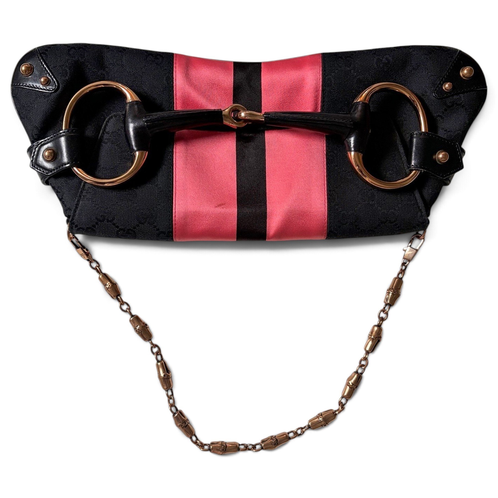 Horsebit Chain leather handbag