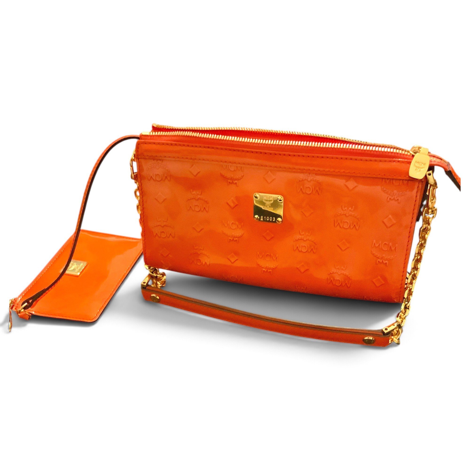 Millie patent leather handbag