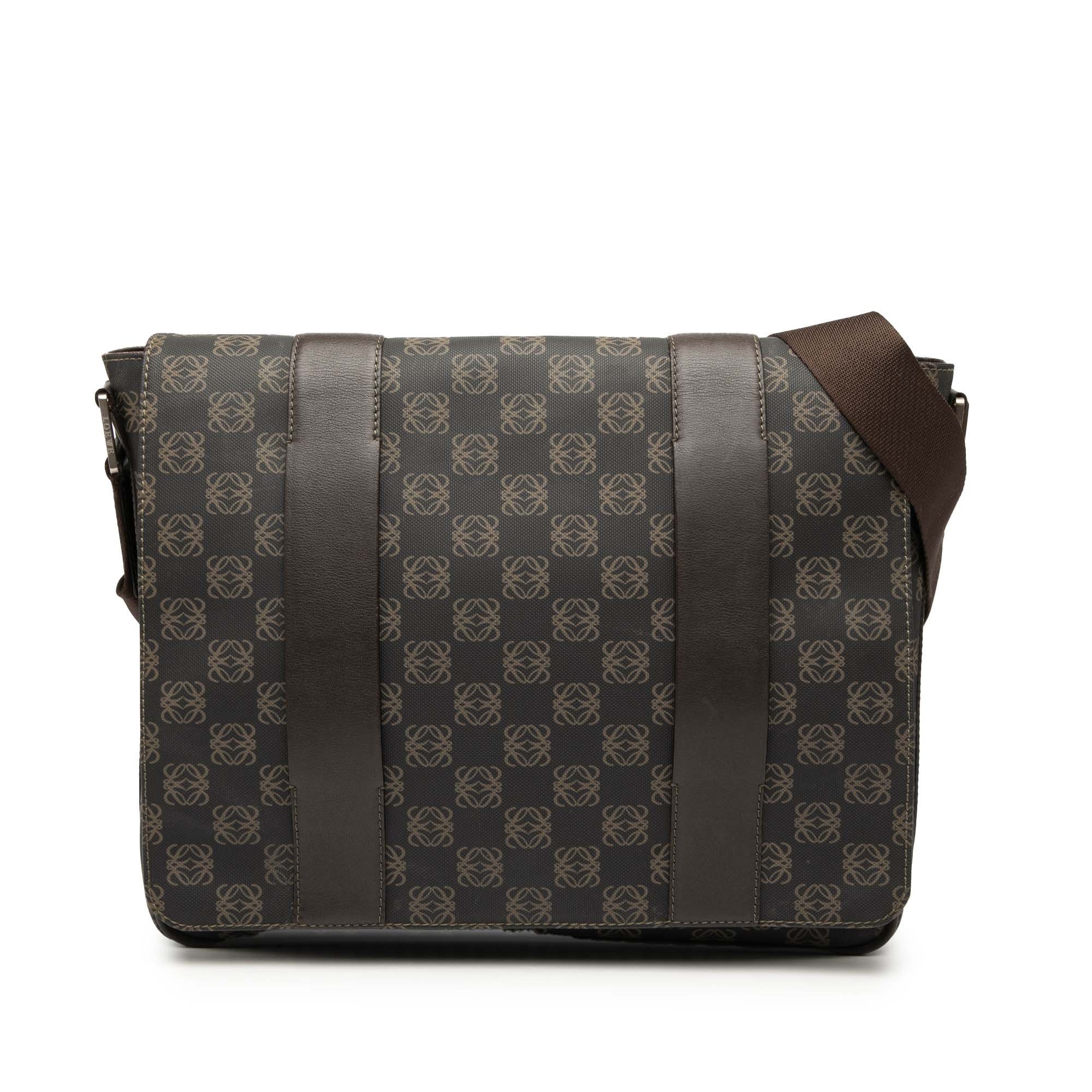 Anagram leather handbag