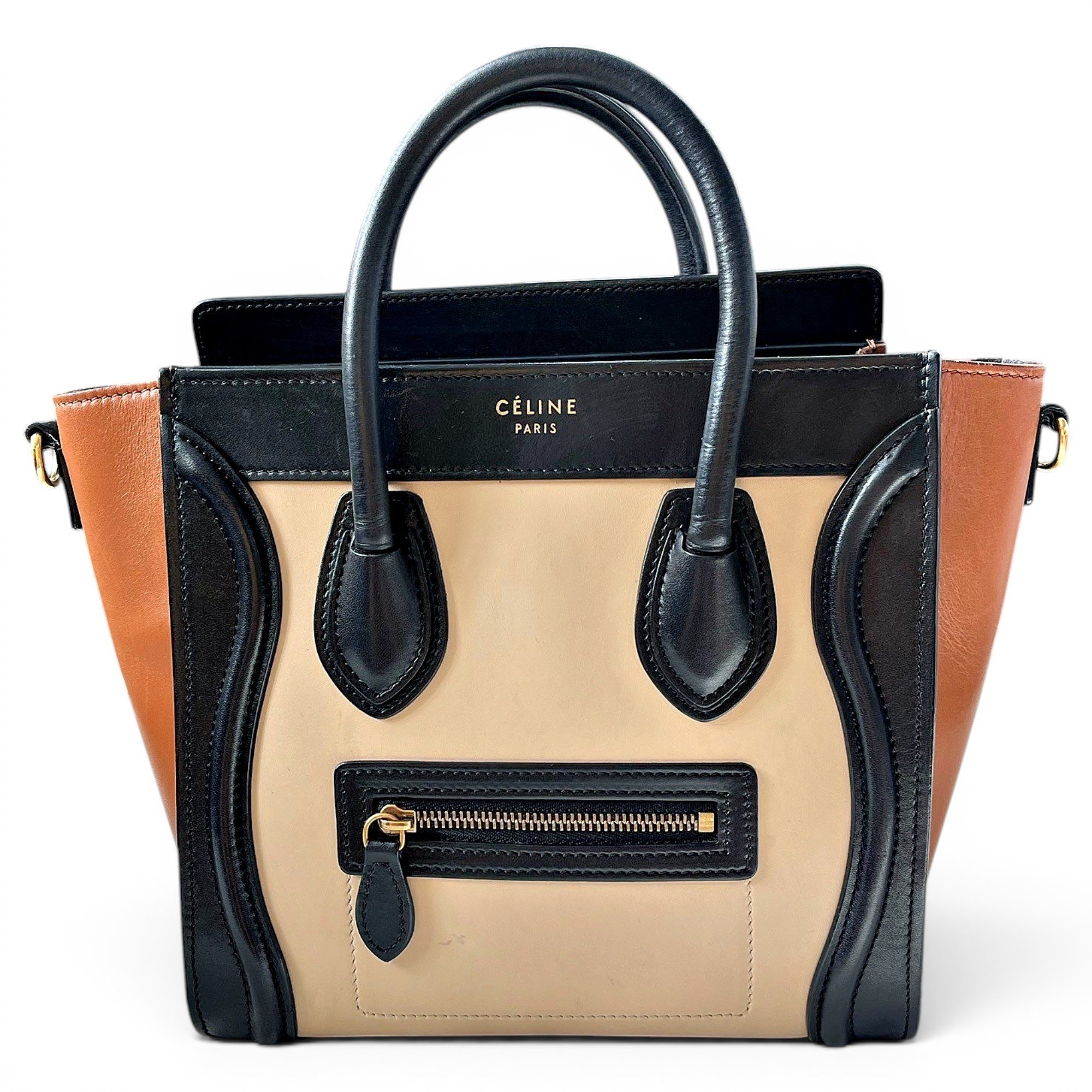 Nano Luggage leather handbag