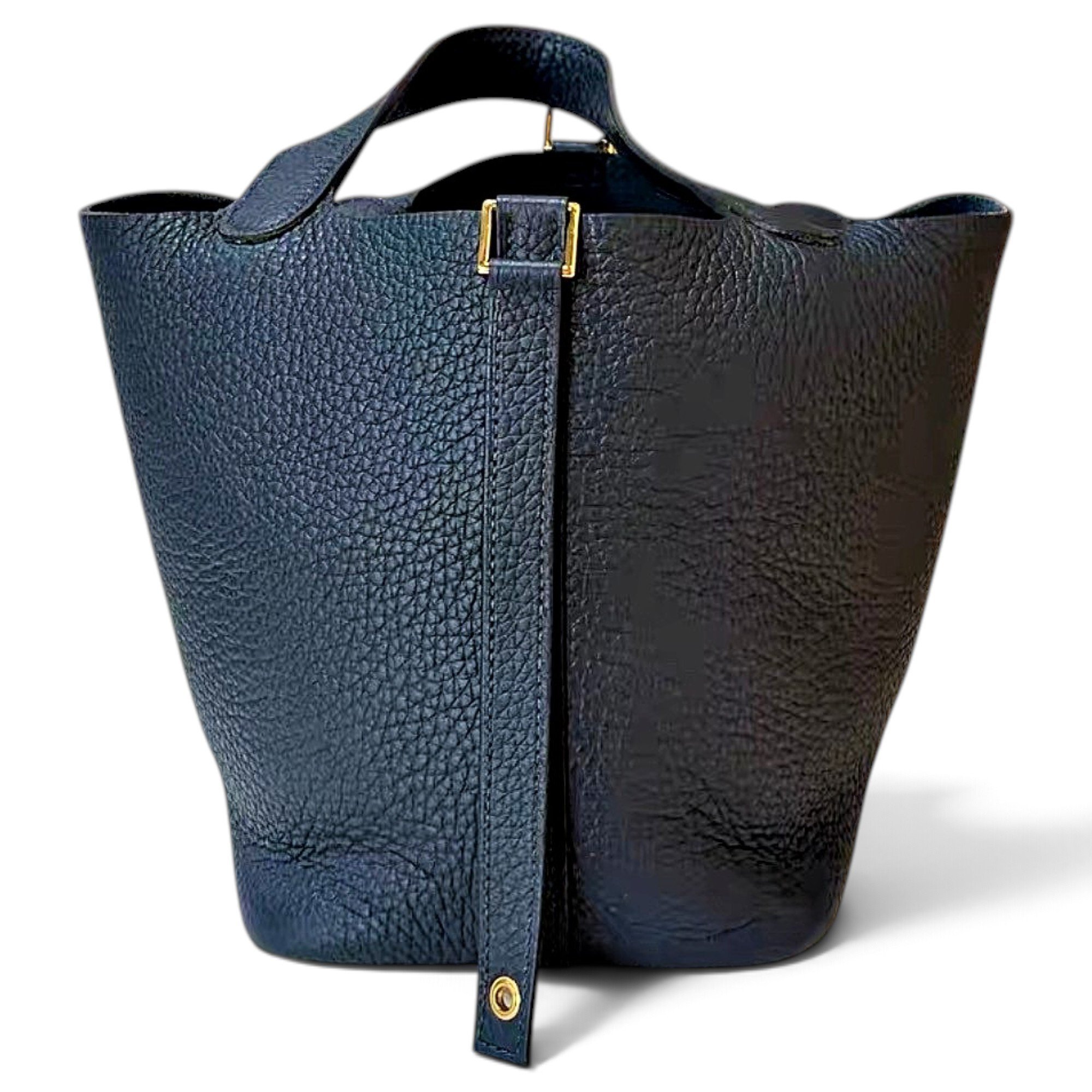 Picotin leather tote