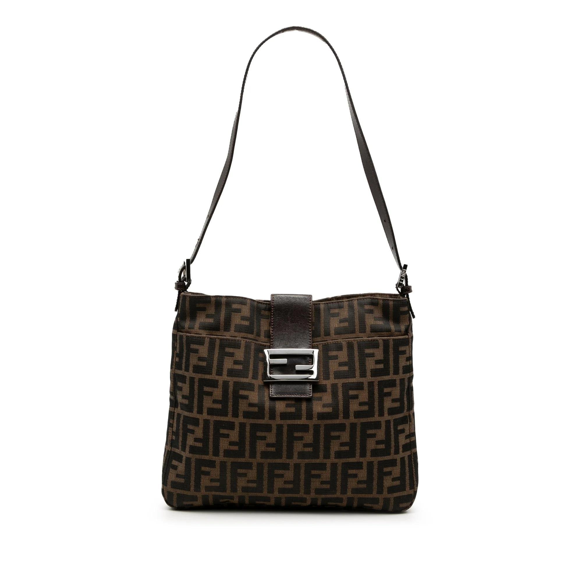 Pocket leather handbag
