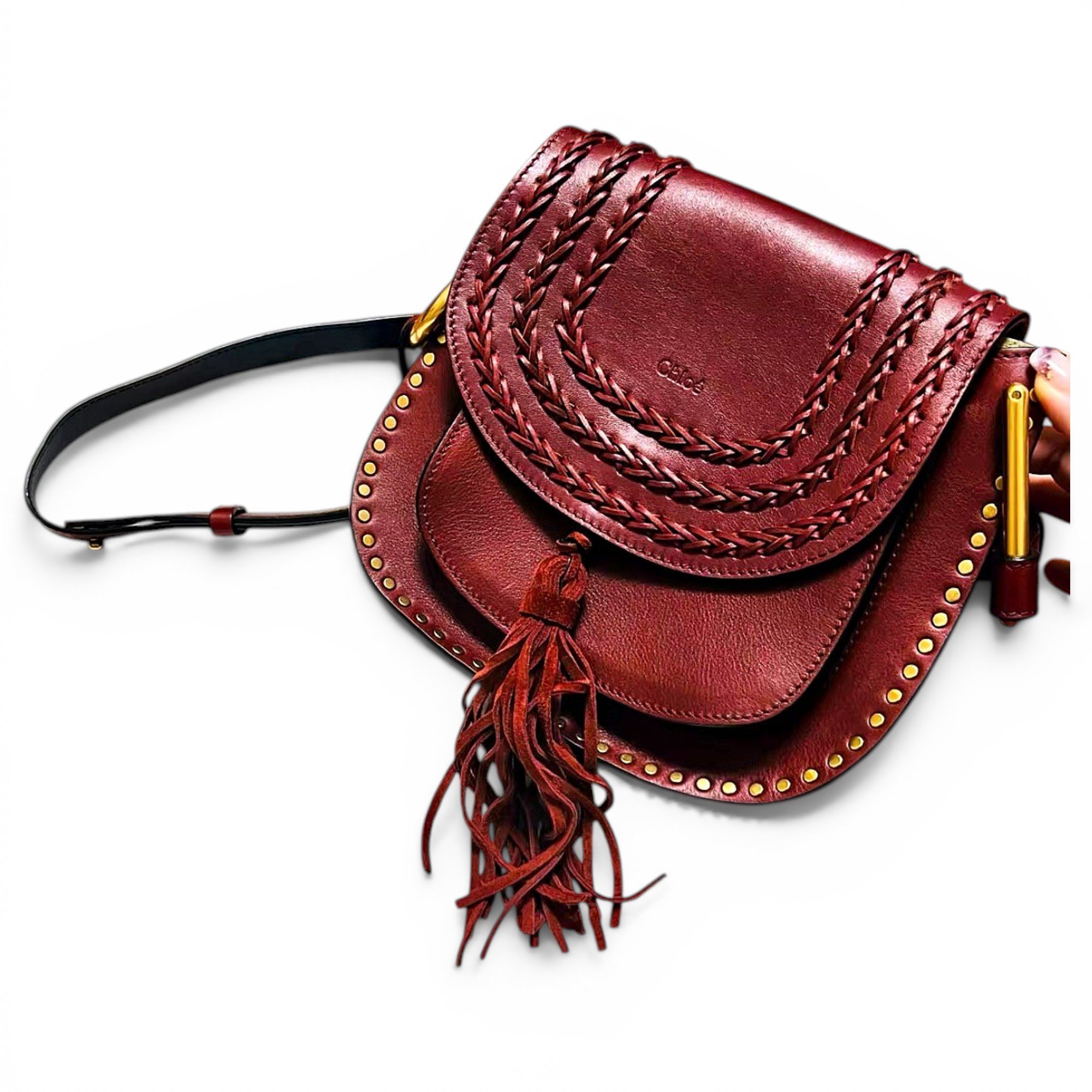 Hudson leather crossbody bag