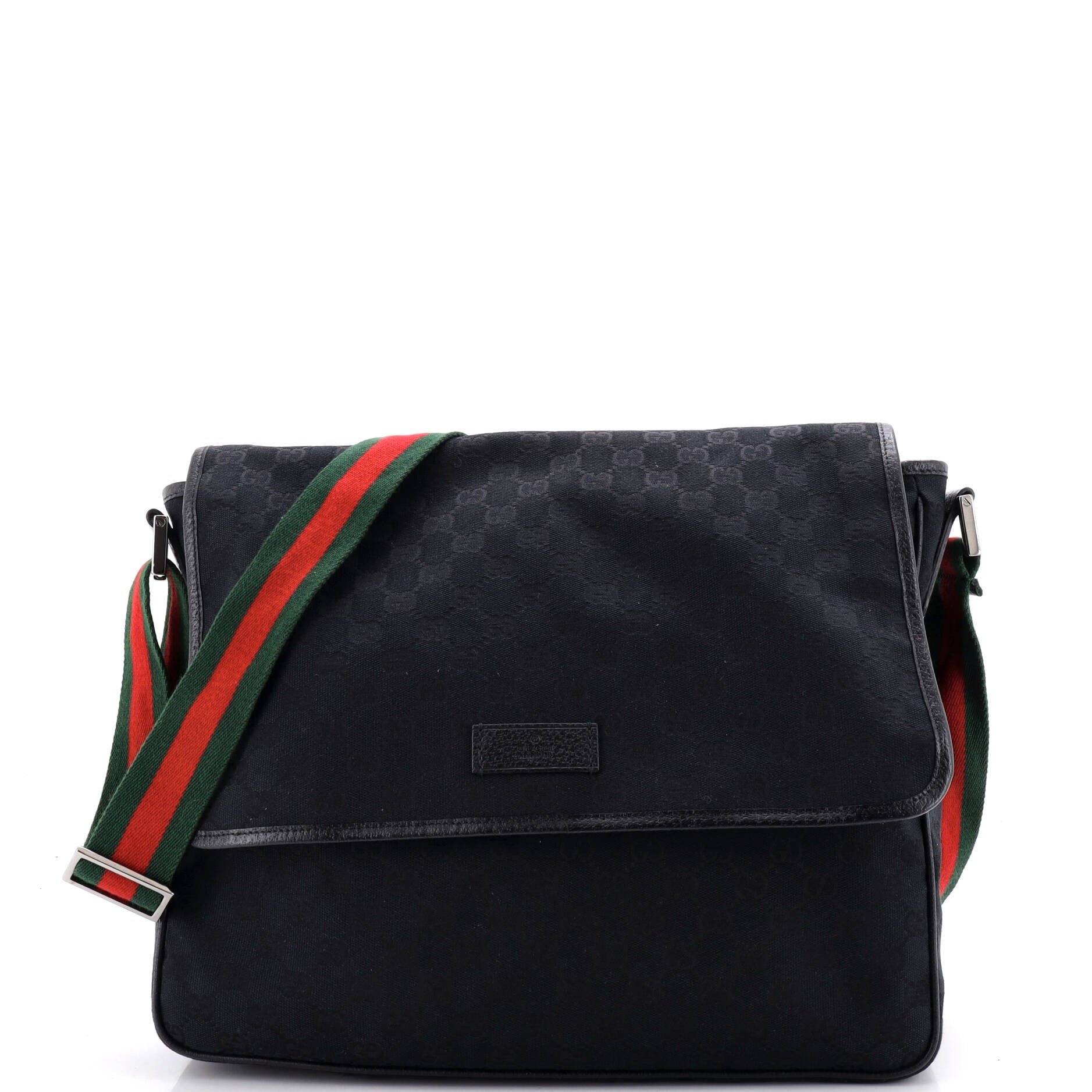 Web Strap Flap Messenger GG Canvas Medium