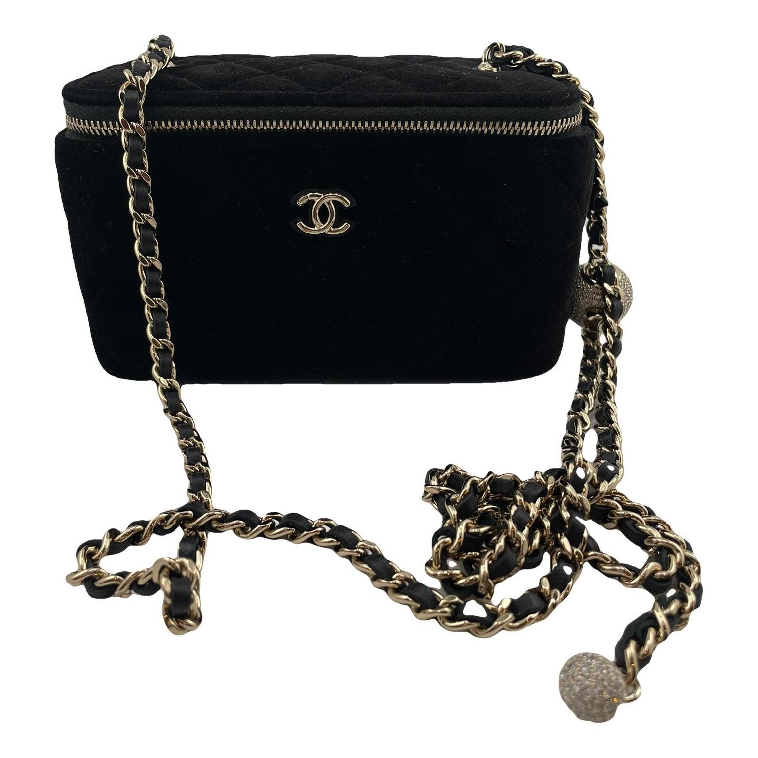 Vanity velvet handbag