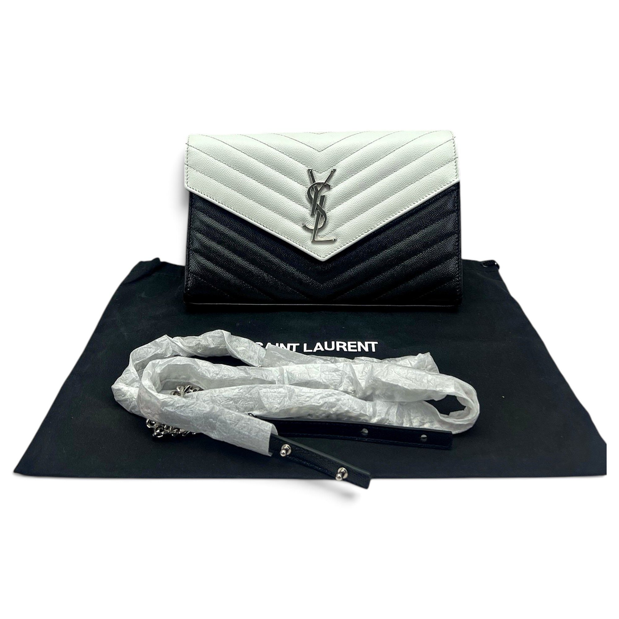 Portefeuille enveloppe leather handbag