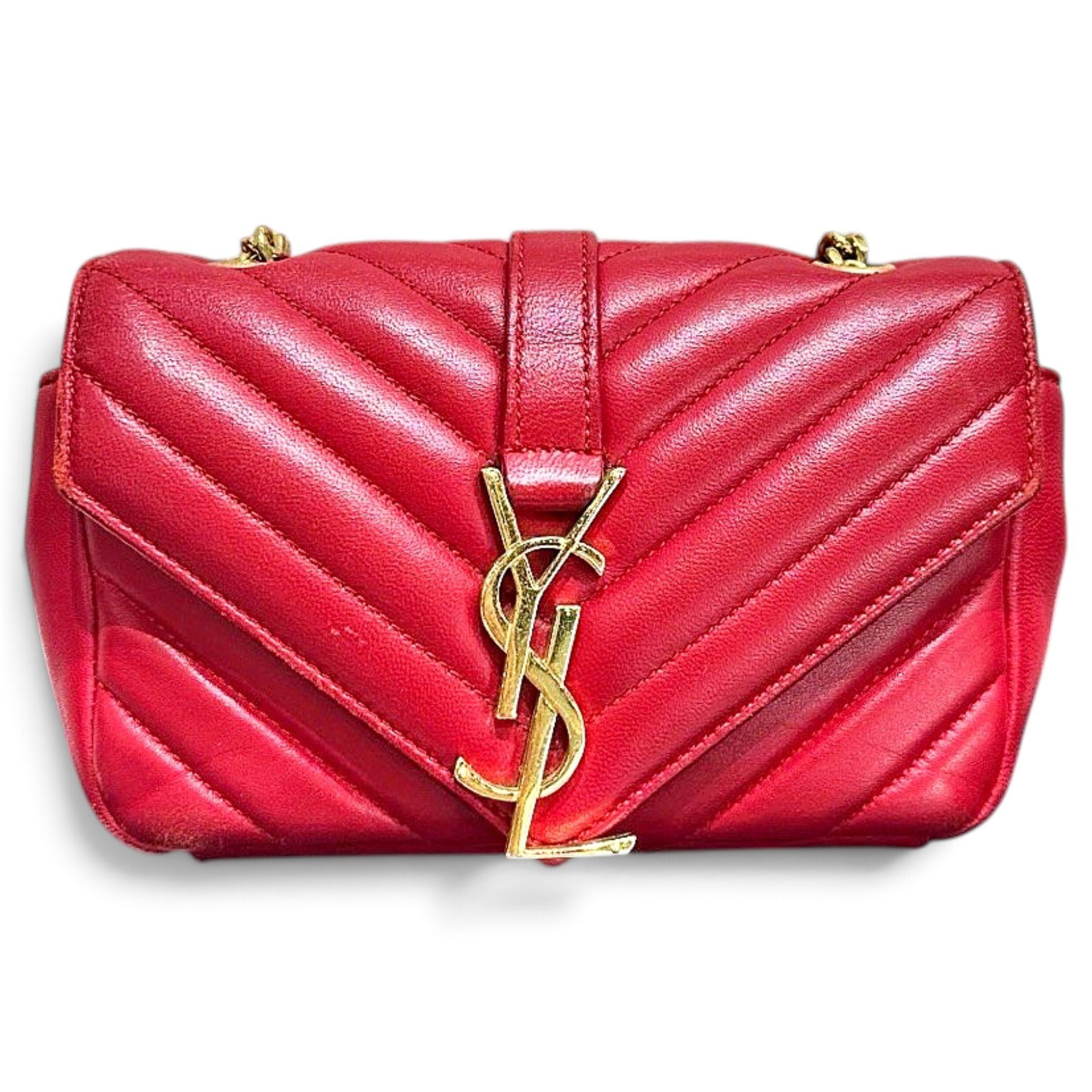 Collége monogramme leather crossbody bag