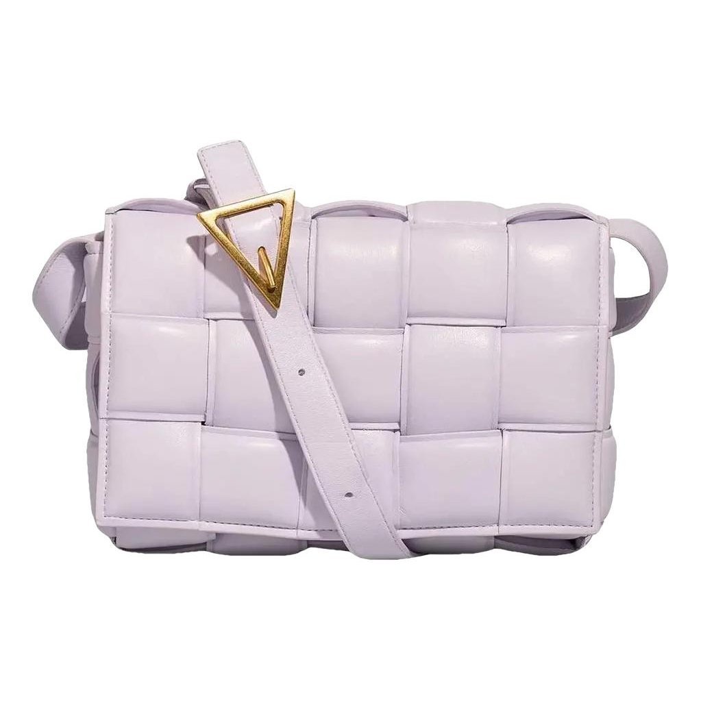 Cassette leather handbag
