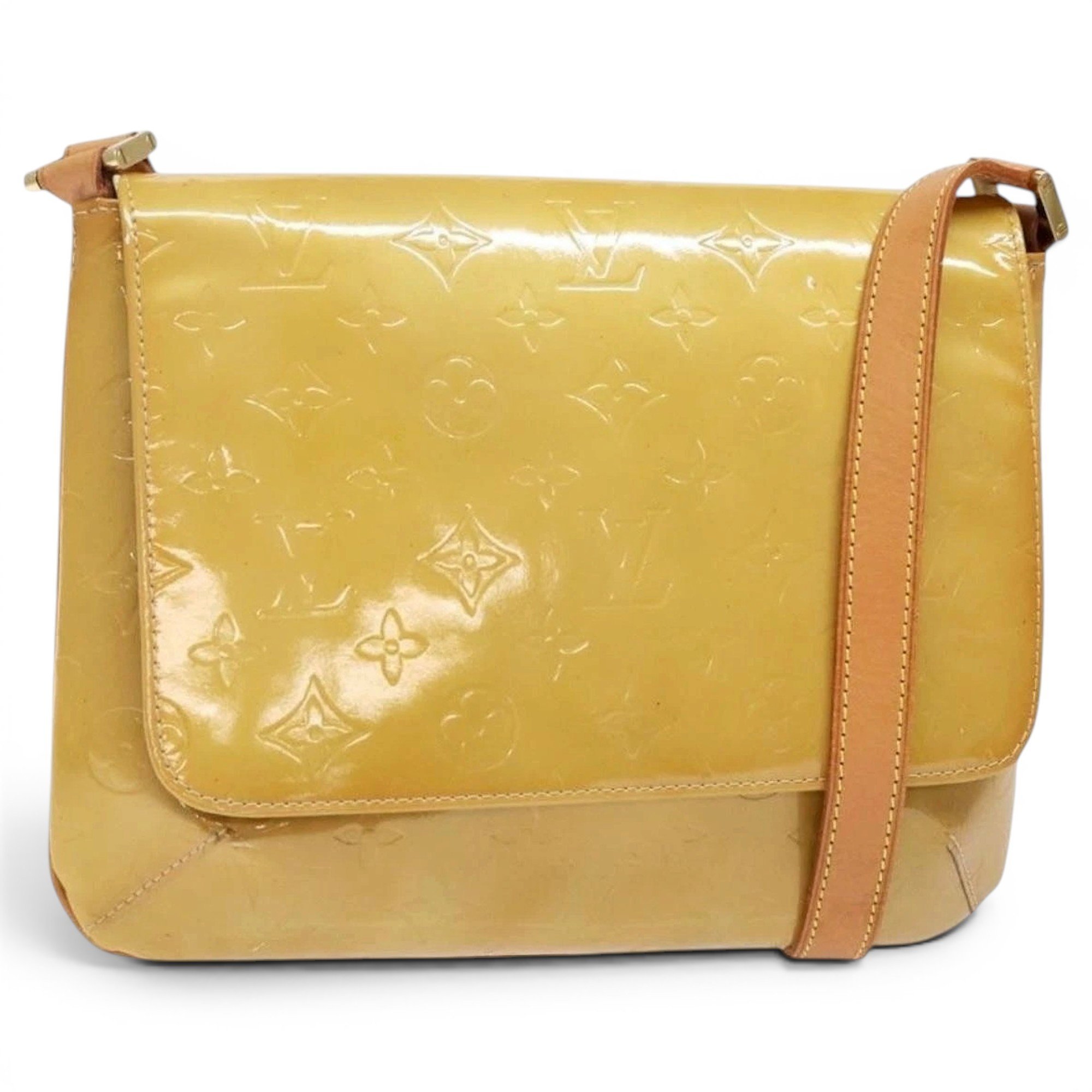 Patent leather handbag