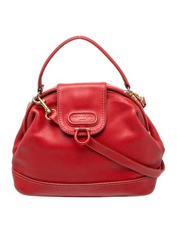 Courreges Leather Top Handle Bag