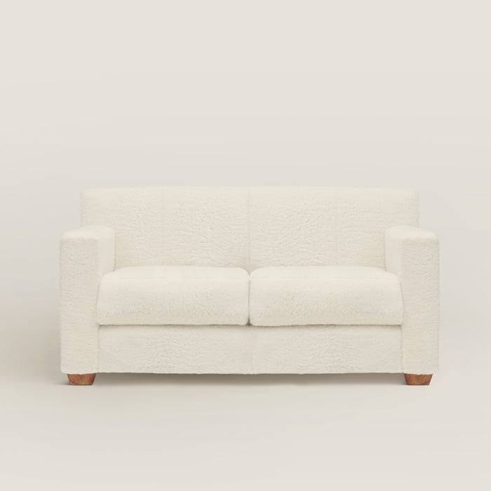 Naturel Reeditions J.-m. Frank Par Hermès Woolskin 2-seater Sofa