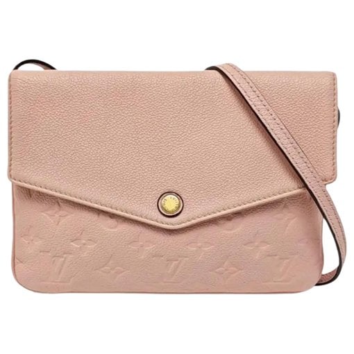 Twice leather crossbody bag