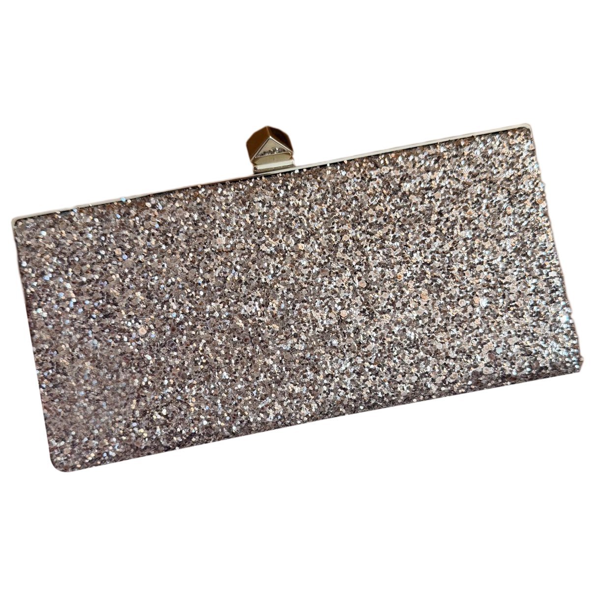 Celeste glitter clutch bag