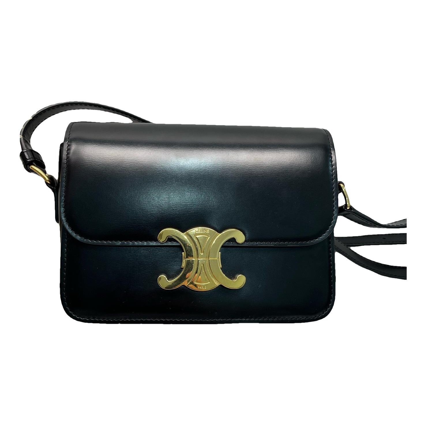 Triomphe leather handbag