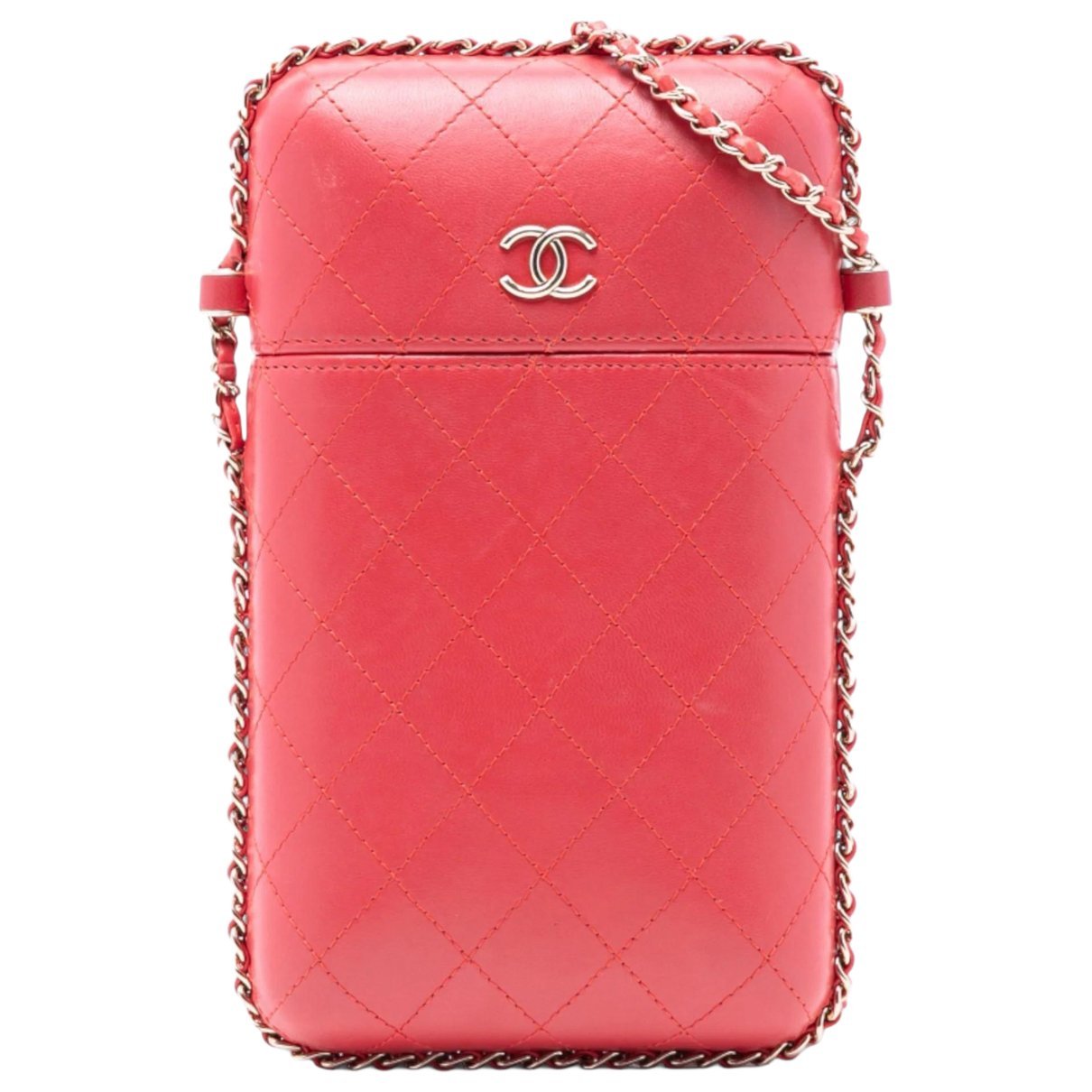 Chain Around leather crossbody bag
