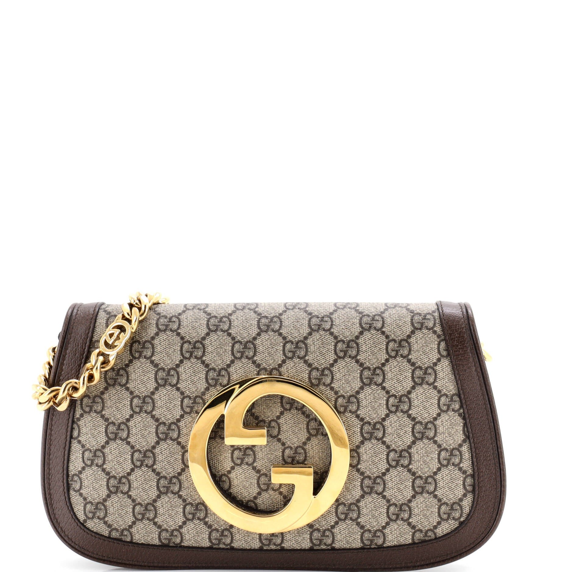Blondie NM Chain Flap Bag GG Coated Canvas Small