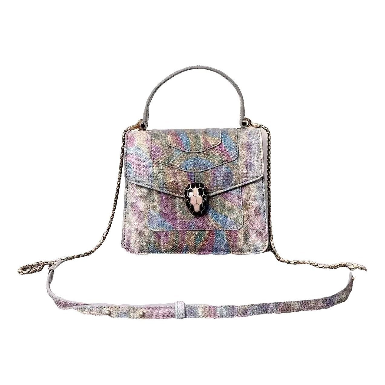 Serpenti leather handbag