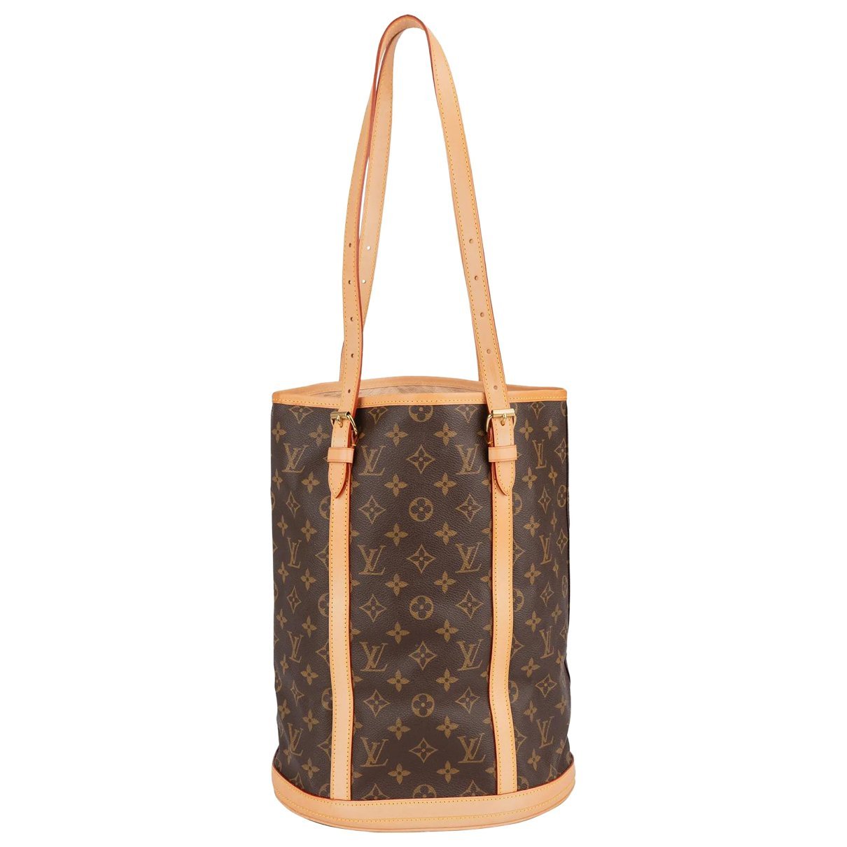 Bucket leather handbag