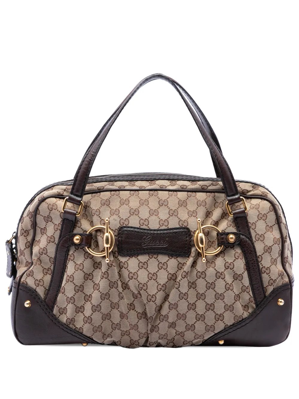 2016-2026 GG Canvas Jockey boston bag