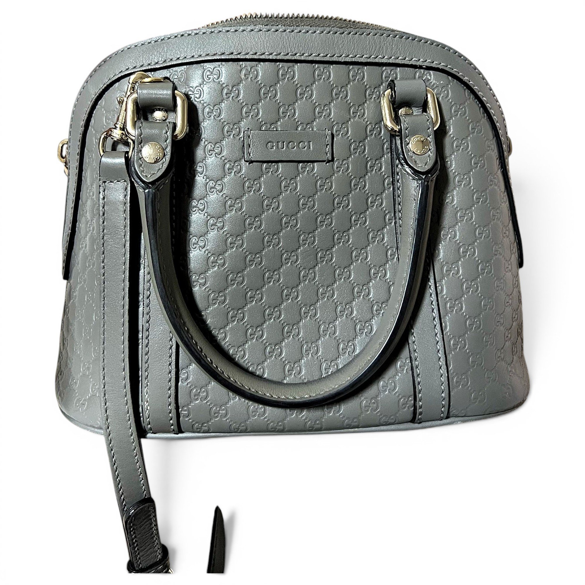 Ophidia Dome leather handbag
